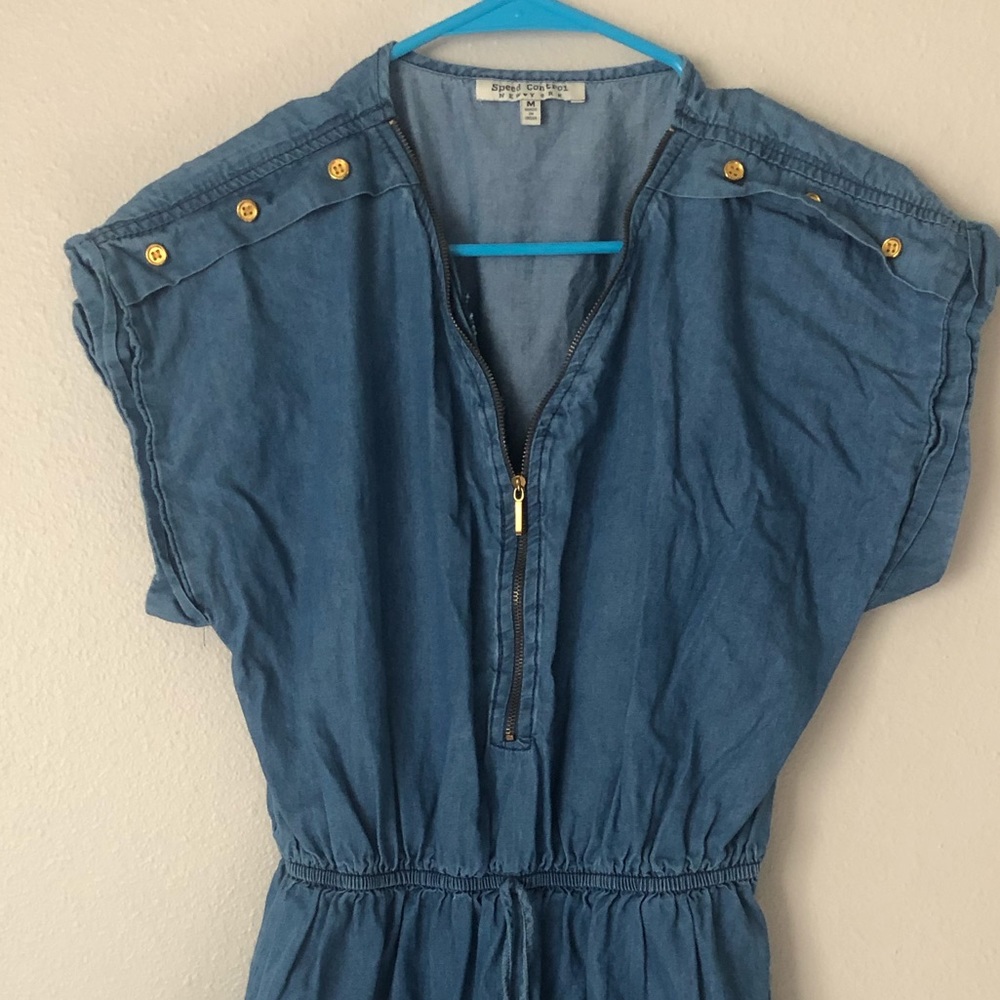 Boho T-shirt jean dress M. Made in New York.